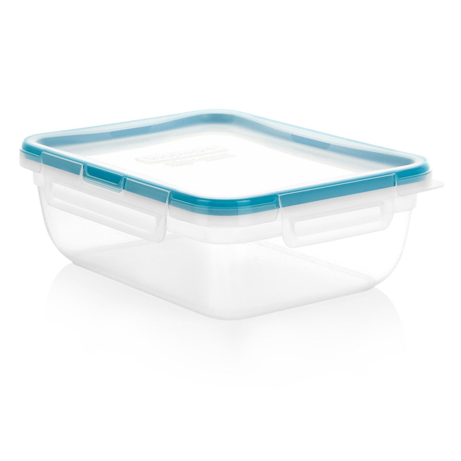 Total Solution 8.5-cup storage with light green locking tab cover side view