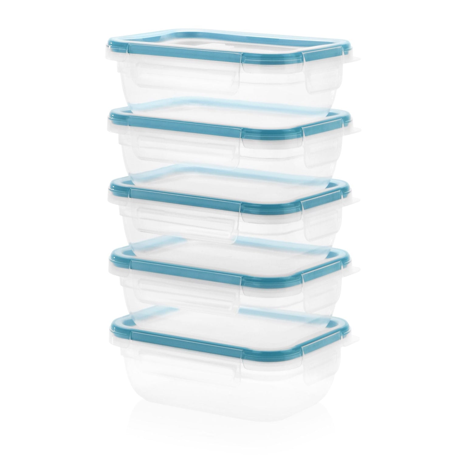 Total Solution™ 10-piece Rectangular Plastic Food Storage Set side view