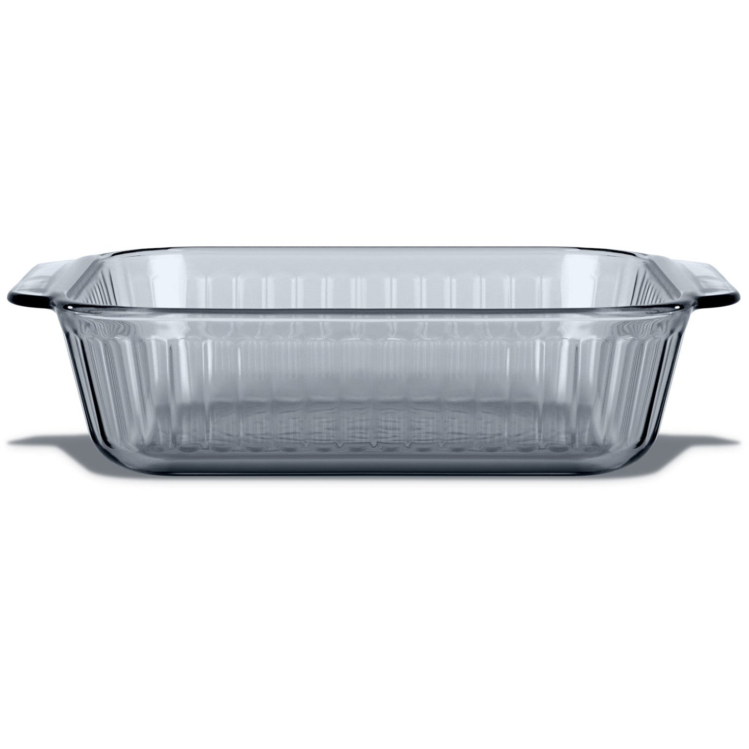 Sculpted Tinted Colors 8" Square Baking Dish, Smoke