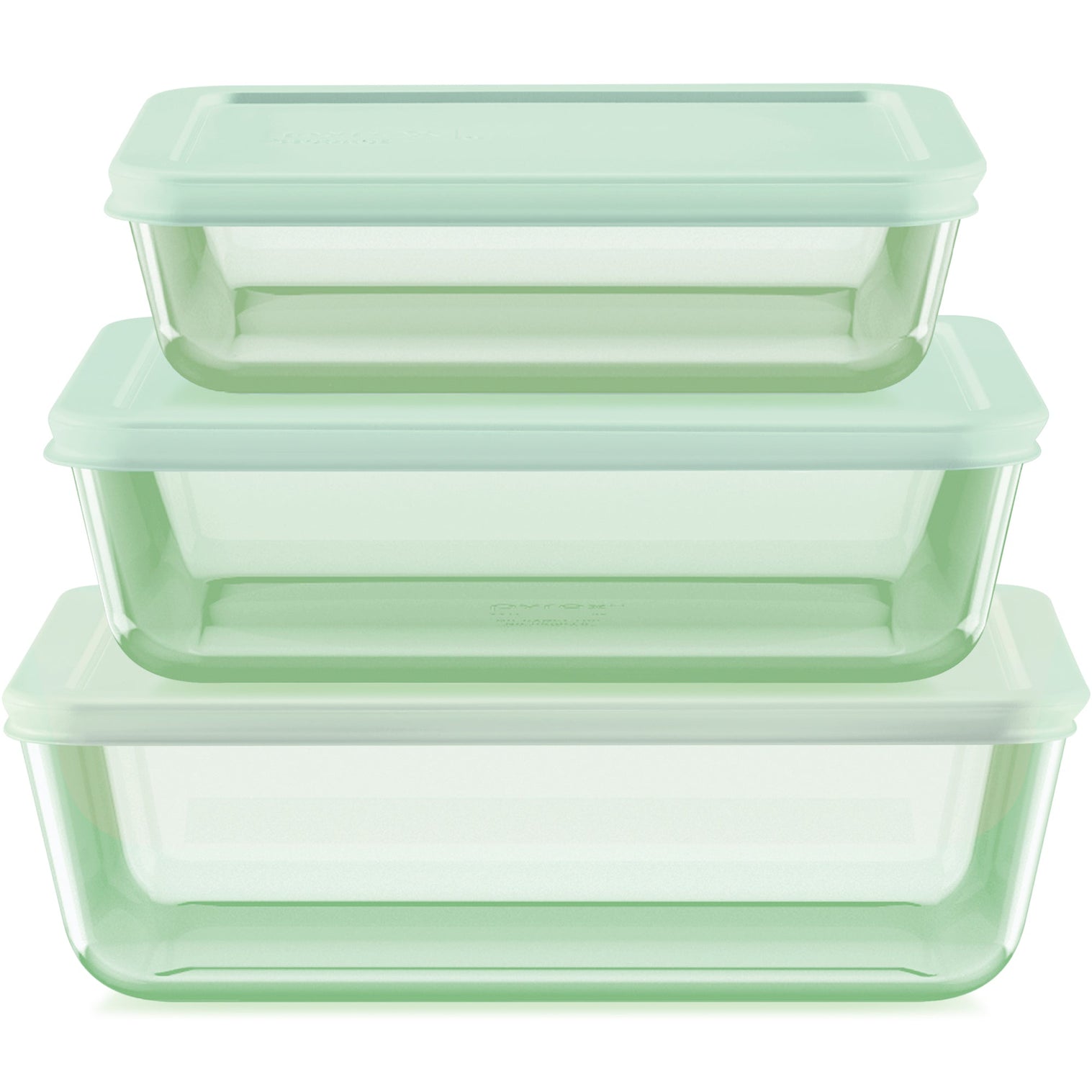 Simply Store Tinted 6-pc Green Rectangle Storage Set