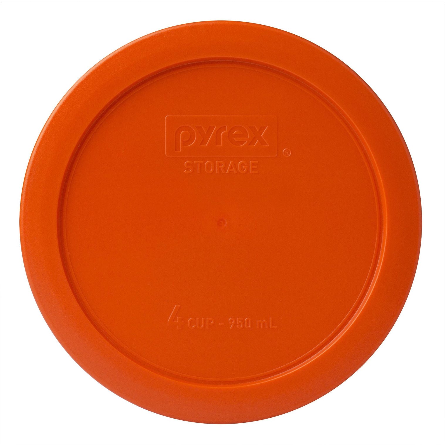 Orange Lid for 4-cup Glass Food Storage Container